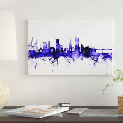 « southampton, england horizon » par michael tompsett, impression sur toile tendue