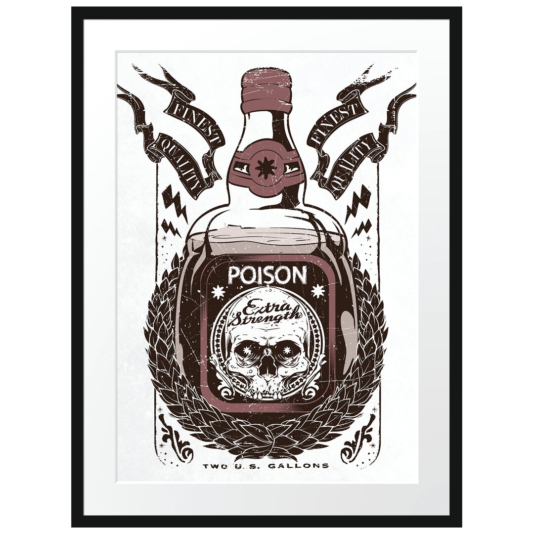 Gerahmtes Poster Poison Light