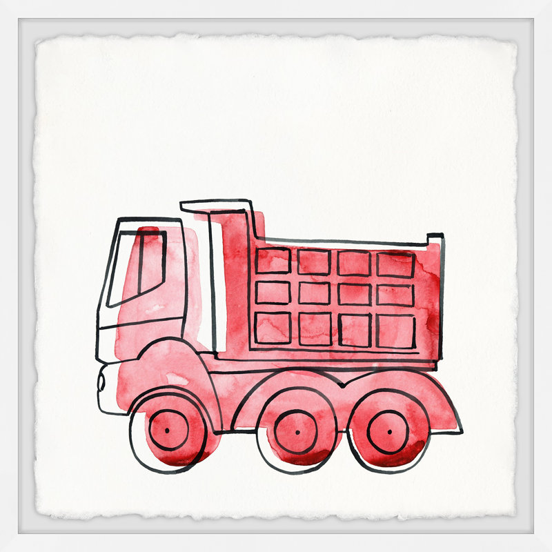 Triptyque camions de fabrication, H 32 po x l 32 po x P 1,5 po