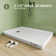 48" x 32" White Shower Base with Drain Assembly and Drain Cover Included, Non-slip Shower Pan