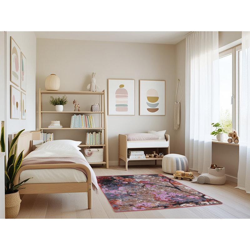 Carnbore Abstract Indoor Rug, Rectangle 4' x 6'