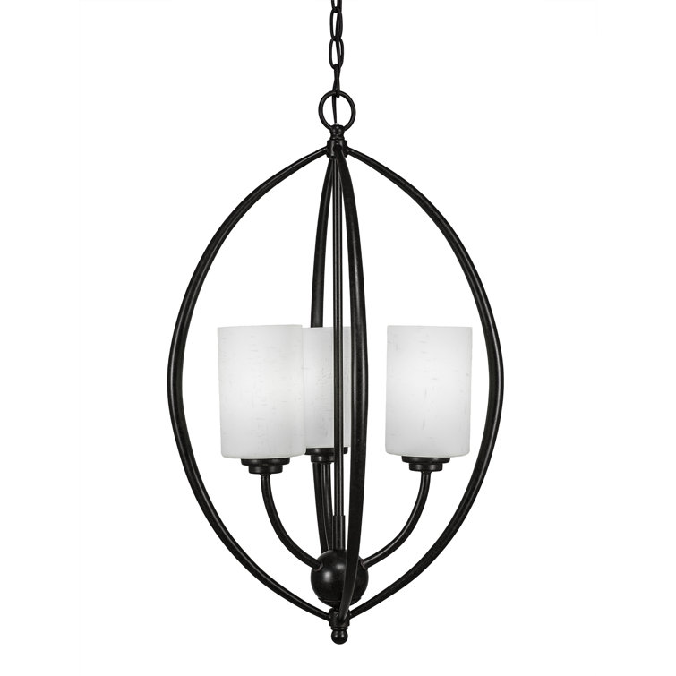 Albreda 3-Light Unique / Statement Geometric Chandelier