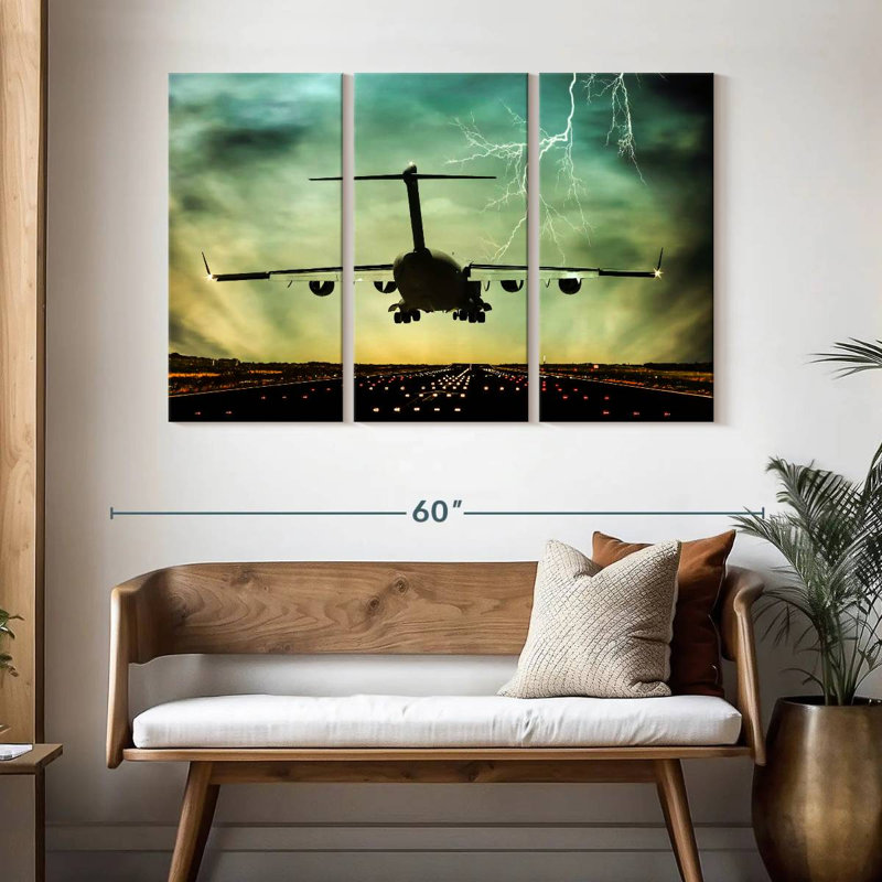 Mehar Last Flight Plane, 32" H x 50" W