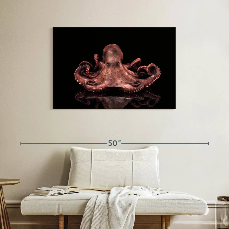 Brampt Plump Pink Octopus, 26" H x 39" W