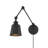 Lila 1-Light Adjustable Wall Sconce in Black-2106725102