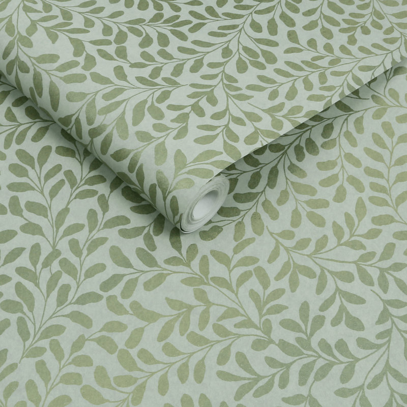 Papier peint sauge dorée