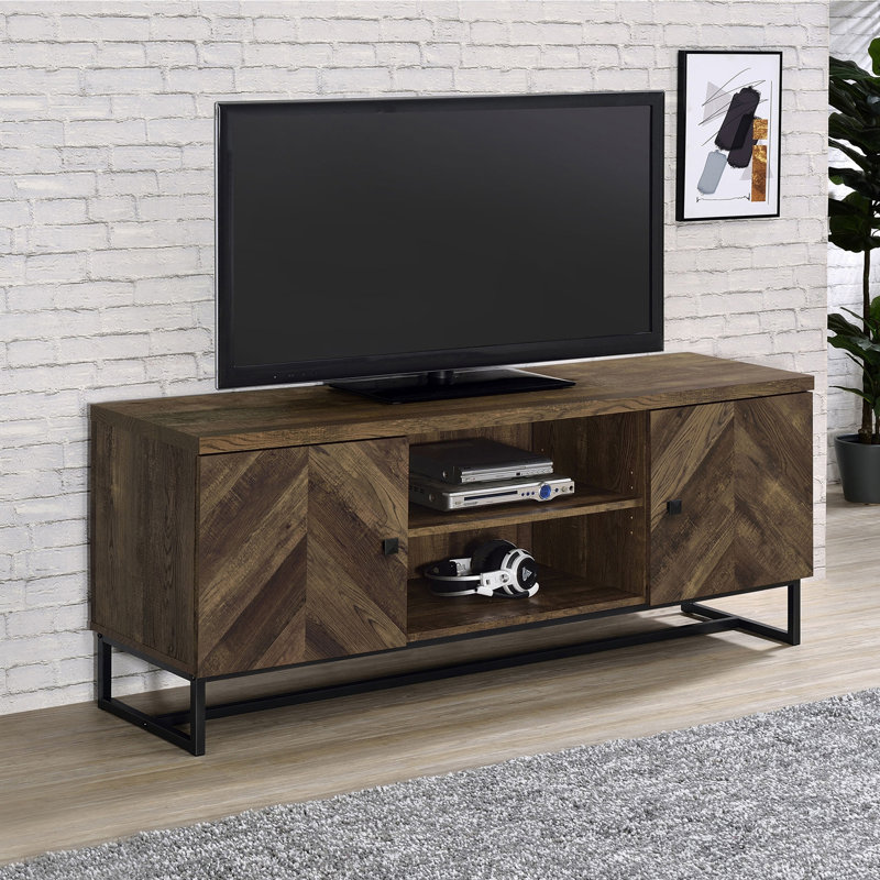 Chase Rustic Oak 2-Door TV console