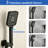 10-inch Square Rain Shower System With 3-function Handheld Shower And 4.72" Waterfall Tub Spout-127316683