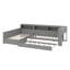 Lit plateforme en L avec lit gigogne, lit de jour avec tablette de rangement et station de charge, cadre de lit double d'angle en bois-1733837663