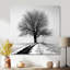 Vierge - arbre, impression murale monochrome-106101966-106101967