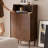 Modern Nut-Brown Solid Wood Shoe Storage-34329553