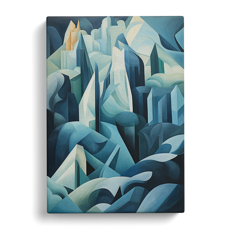 Glacier Dadaism Art No.2 - Wrapped Canvas, 50cm H x 35cm W x 3cm D