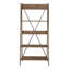 68" H x 35" W 4-Tier Solid Wood Ladder Bookshelf-1820994563