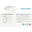 Kichler Horizon 6,5 "Downlight à DEL 3000K avec diffuseur blanc en polycarbonate avec finition blanche