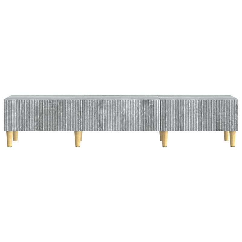 TV Stand, 30cm H x 147cm L x 34.5cm W, Grey Sonoma