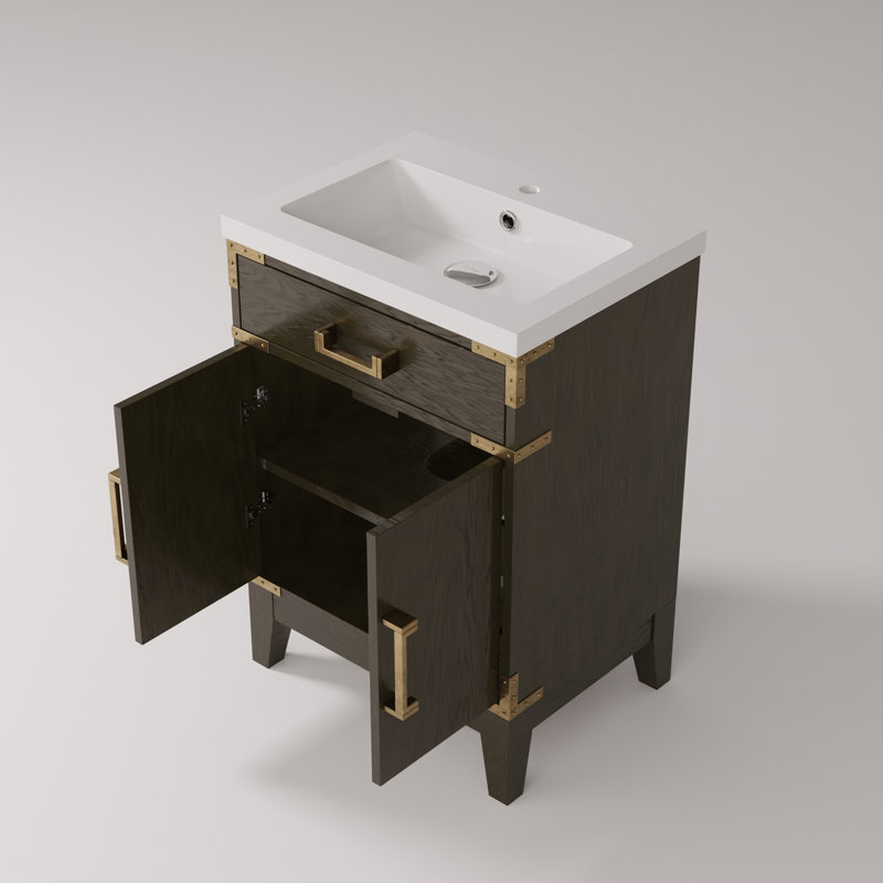 Meuble-lavabo simple avec plateau en acrylique