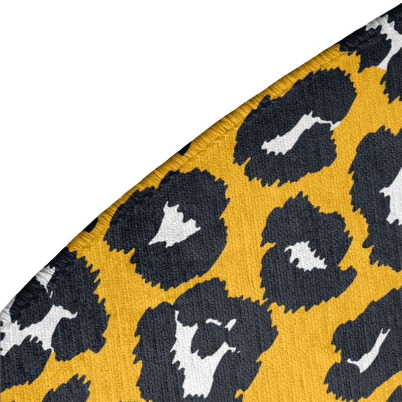 Animal Print Indoor Rug, Round 5'