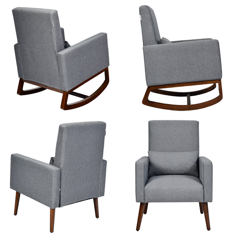Chaise berçante Haynes, Gris foncé