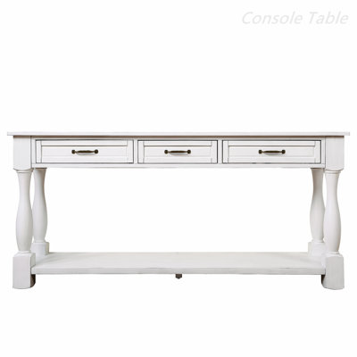 Debie 63.4'' Solid Wood Console Table -  Alcott HillÂ®, 606E2486639F49839412D3357BE73721