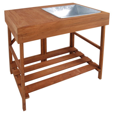 Mauckport Eucalyptus Wood Potting Bench