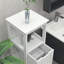 Armoire de rangement pour salle de bain avec 2 tiroirs et 1 tablette