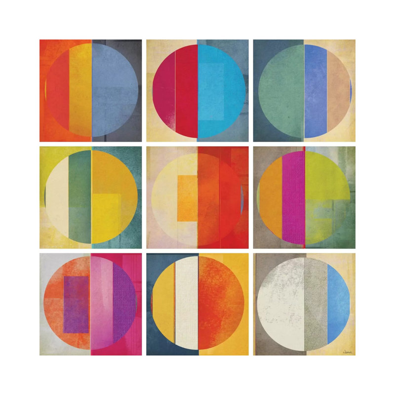 Motif tuiles I - giclée sur toile tendue avec châssis