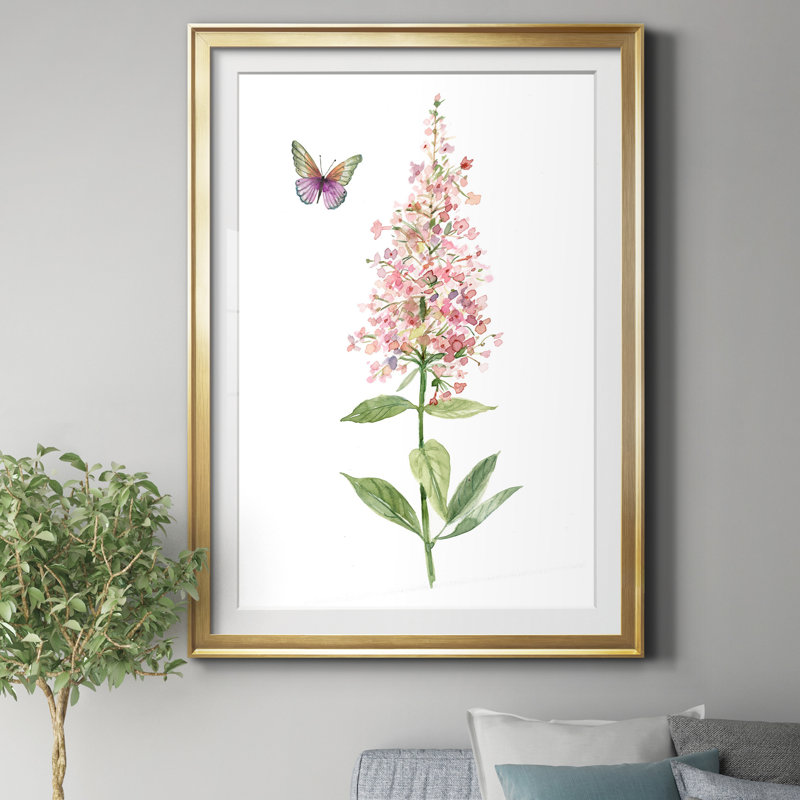 Wildflower Botanical II - Cadre photo, reproduction d'art sur papier, Papier doré, H 30,5 po x l 42,5 po x P 1,5 po