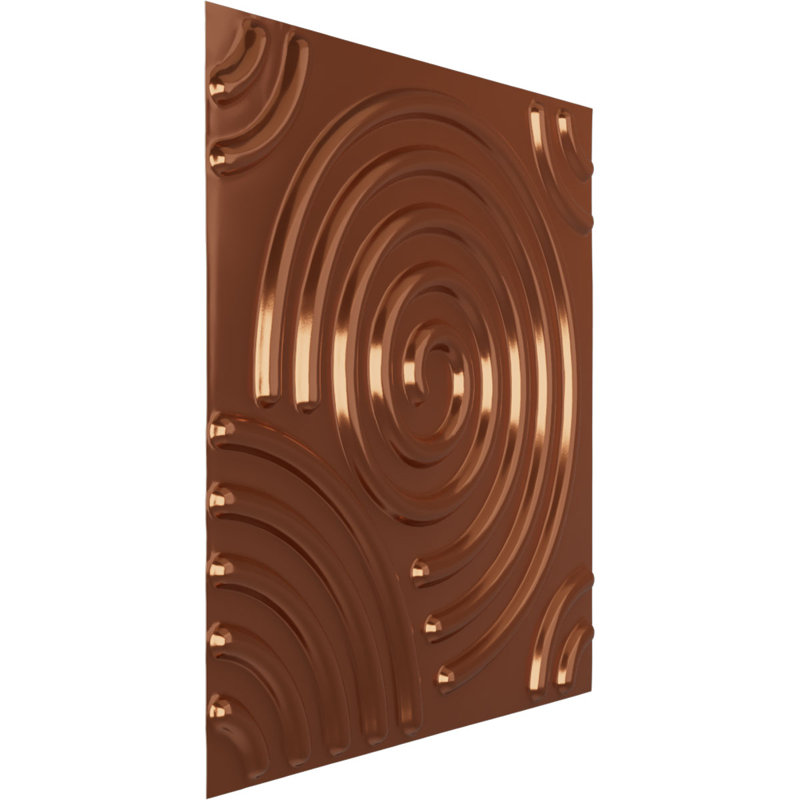 Panneau mural décoratif Spiral EnduraWall 3D, Brun