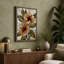 Stained Glass Flowers Botanical - Wrapped Canvas-1354305849-1354305854