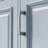 Rolling Kitchen Cart With Build - Grey Blue Coastal Aesthetic-417307957