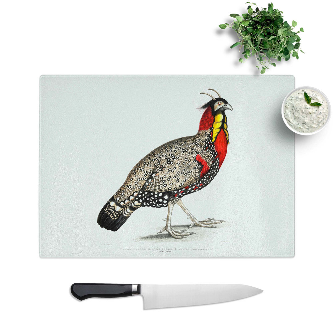 Glass Horned Pheasant by John Edward Gray Chopping Board