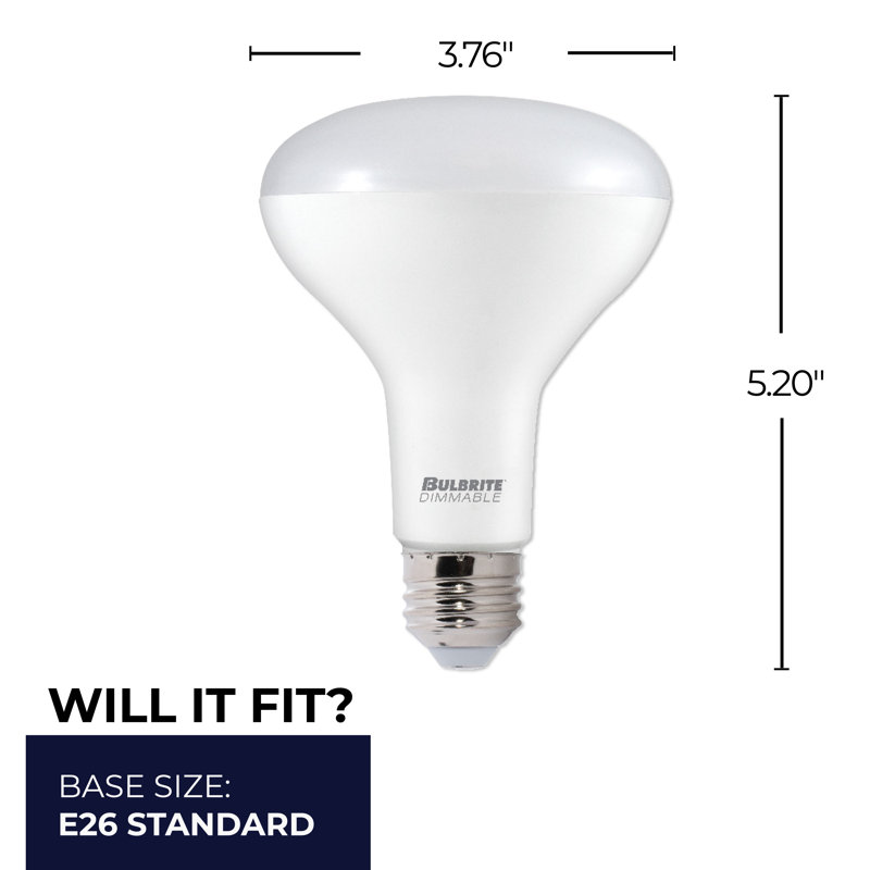 13 watts (équivalent à 75 watts), DEL BR30, ampoule à intensité variable, blanc chaud E26 / culot moyen (standard)