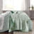 Floral Quilt Set - Reversible Mint Green Botanical Quilt Bedding Set , King-110437573-106246724