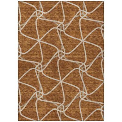  Aleg Area Rug with Non-Slip Backing