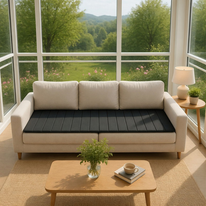 Support de coussin robuste pour canapé affaissé, insert sous le coussin en bois massif de 24 po x 72 po avec housse antidérapante