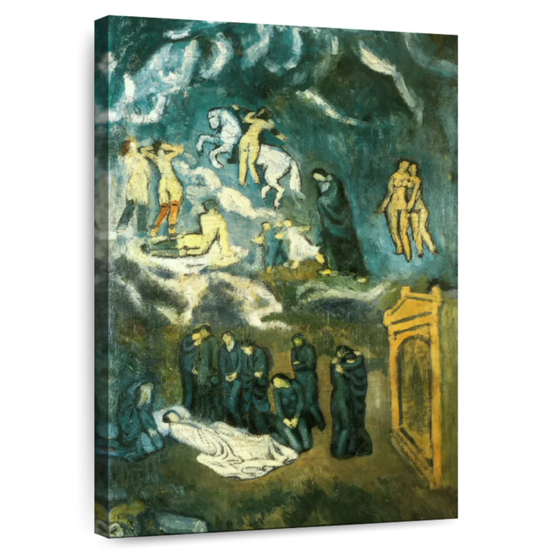 Leisha Evocation - L'enterrement de Casagemas, H 24 po x l 16 po