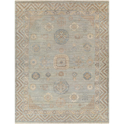 Rectangle Khotan Wool Area Rug