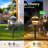 Bronze Solar Powered Integrated LED Metal Pathway Light Pack