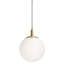 Luminaire suspendu 7 po Lavdim - Base moyenne - Laiton satiné