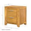 Table de chevet 20,7 x 15,4 x 22 po