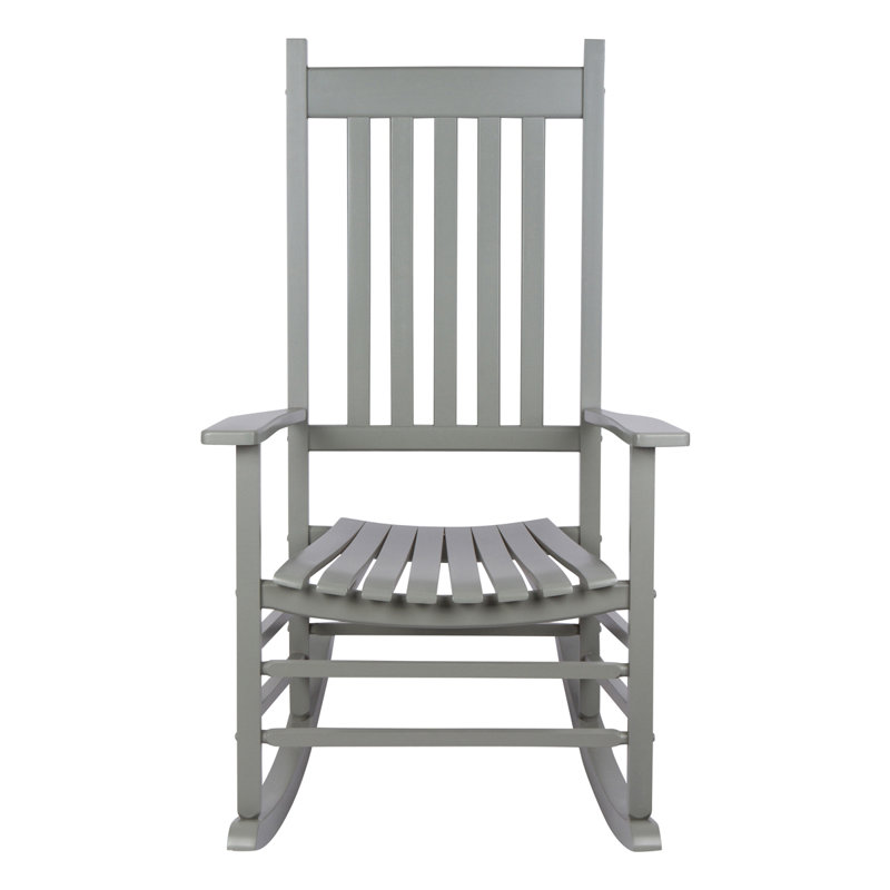 Chaise berçante d'extérieur avec housse de chaise berçante Emjay, Gris ardoise