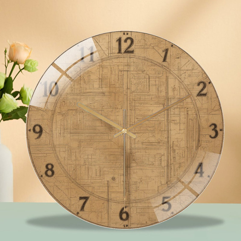 Horloge murale avec horloge murale 12 po