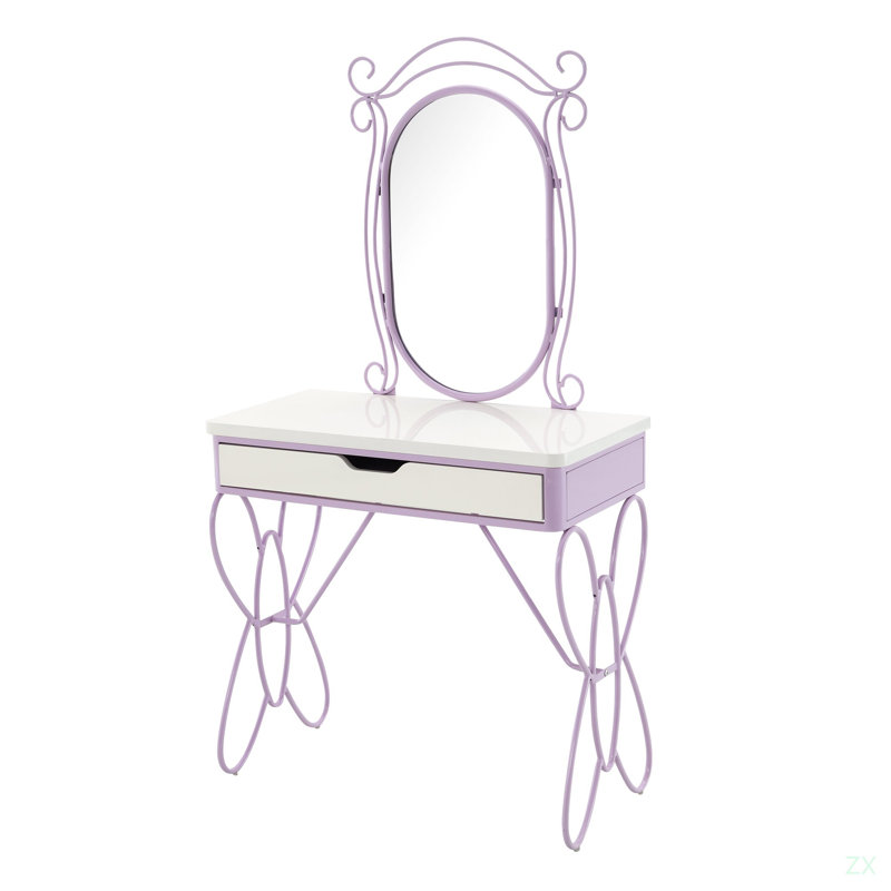 Ensemble de meuble-lavabo en cuir synthétique blanc et clair Priya II