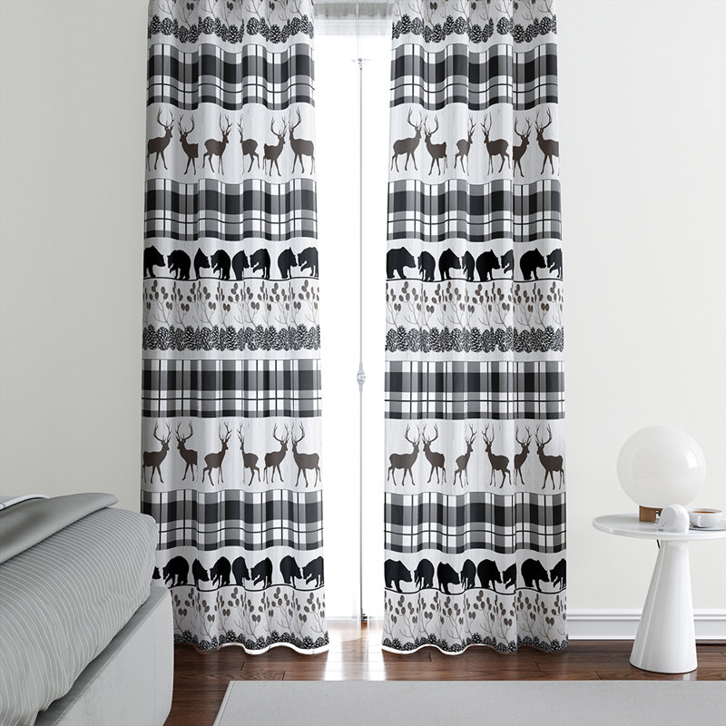 Panneau de rideau semi-transparent Buffalo, L 20 po x L 82 po