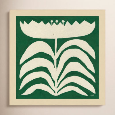 Delighted Floral II Emerald Print