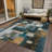 Machine Washable Indoor/Outdoor Chantille ACN1123 Teal Rug-109489855