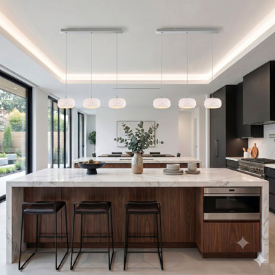 Bixby 3 - Light Natural Kitchen Island Pendant