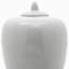 11" Antique White Porcelain Vase Jar