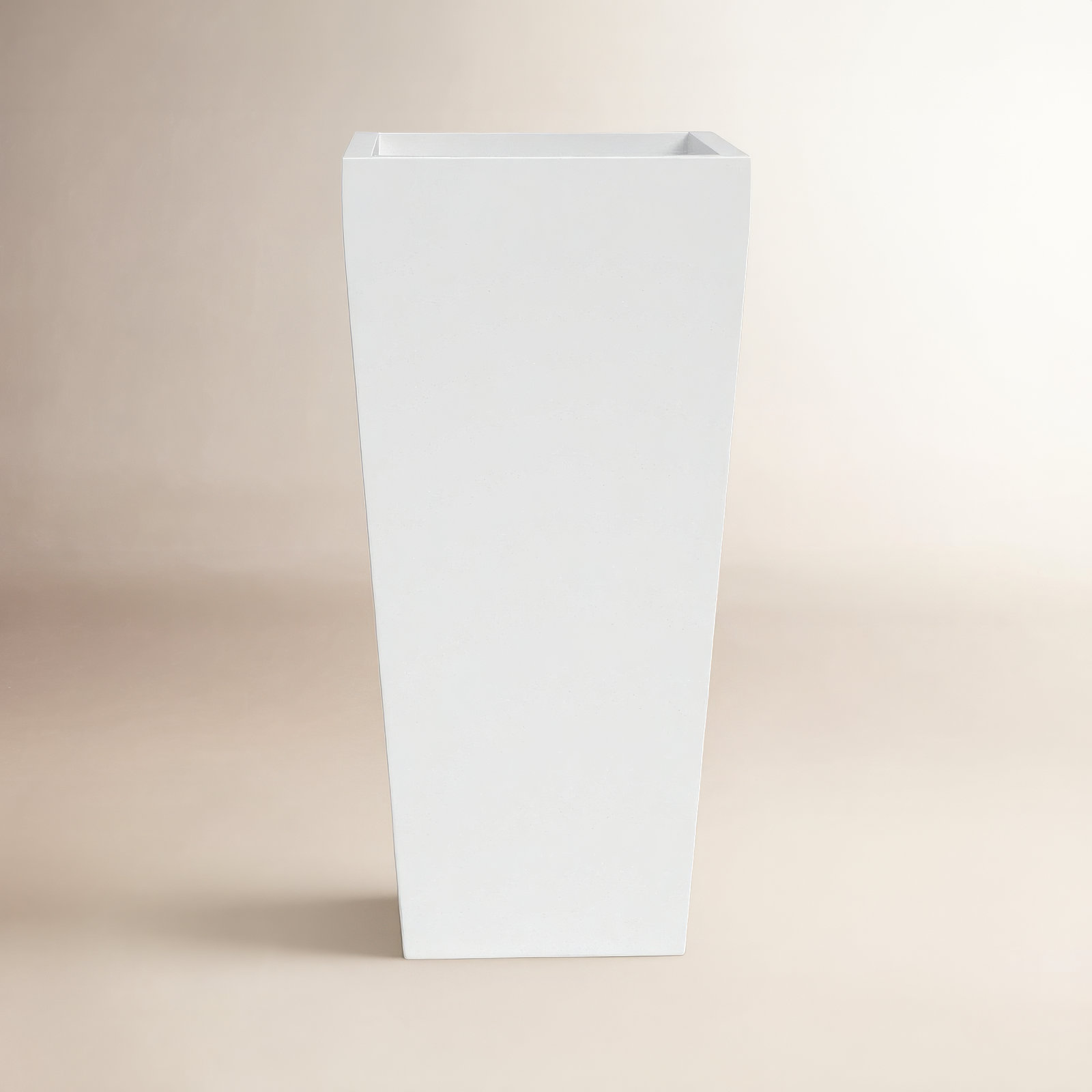 Pot Planter, White, 36'' H x 18'' W x 18'' D