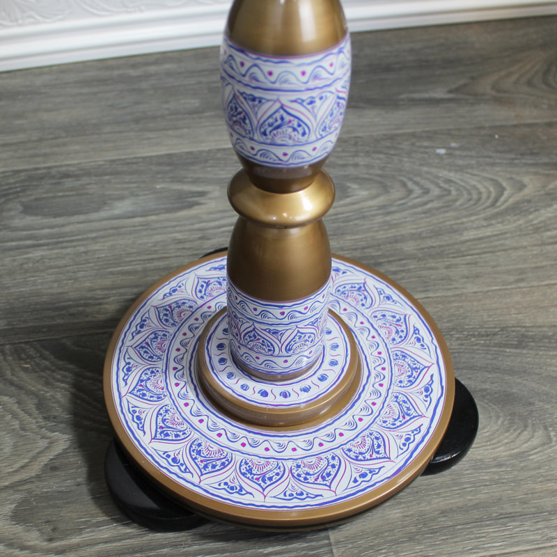 Donaciano Solid Wood Top End Table, White
